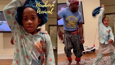 Omarion & Apryl's Daughter A'mei Teaches Taye Diggs Dance Moves! 💃🏾