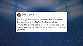 Trump talked with Big Ten commissioner about 'immediately starting' football