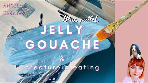 HIMI MIYA JELLY GOUACHE CREATURE PAINT BLUE PALLET