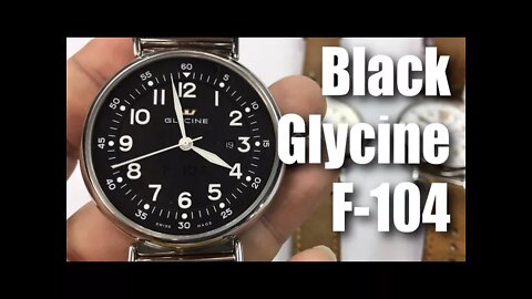 Glycine F104 Black Dial Automatic 48mm Watch Review and Comparison