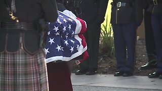 VIDEO: Trooper Bullock's body arrives at Bradenton church
