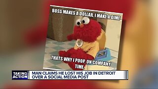 Man claims he lost his job in Detroit over social media post