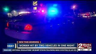 Woman recovering after hit by two cars