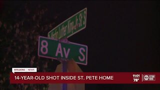 Police: 14-year-old boy shot inside St. Petersburg home