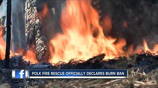 Polk officials institute burn ban to prevent another River Ranch-type wildfire