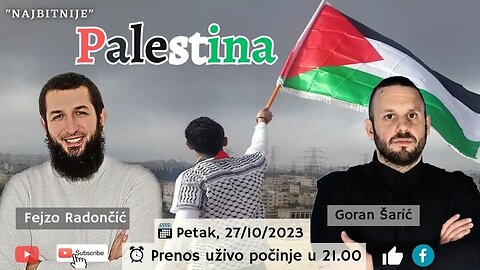 Palestina, gost Goran Šarić