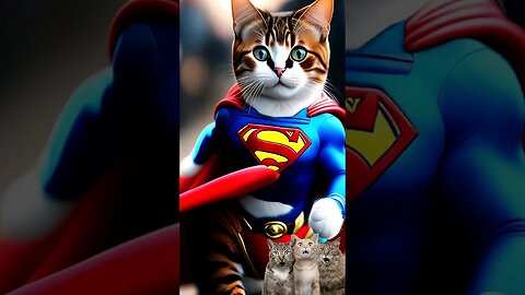 cat superman marvel superheroes #shorts