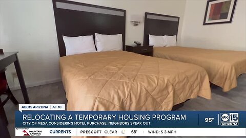 City of Mesa hoping to purchase hotel for temporary housing program, some neighbors push back