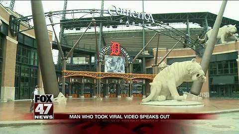 Poster of viral video says Comerica Park food services worker spit on pizza because of 'bad day'