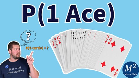 Probability Calculation: Drawing One Ace from a Deck of Cards