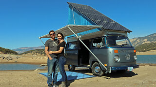 Brett & Kira's Custom-Built, Solar-Powered, All-Electric VW Bus