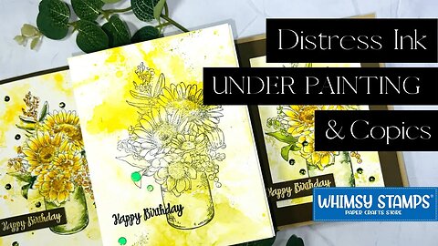 How To Under Paint with Distress Inks and Copics