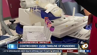 Controversy over timeline of pandemic