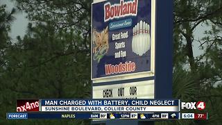 Man charged with battery, child neglect