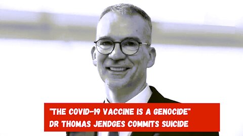 Dr.Thomas Jendges committed suicide accusing gov. for using "Biological Warfare Agent" aka "vaccine"