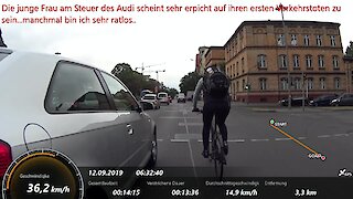 Cyclists document reckless drivers en route to work