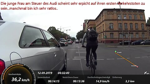 Cyclists document reckless drivers en route to work