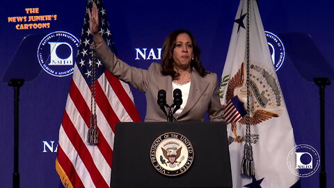 Cackling VP Kamala: "We are guided by what we see that can be unburdened by what has been."