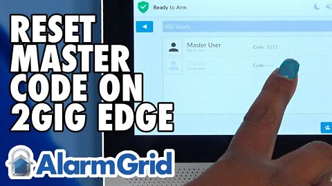 2GIG Edge: Resetting the Master Code