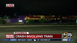 Crash involving train in Phoenix