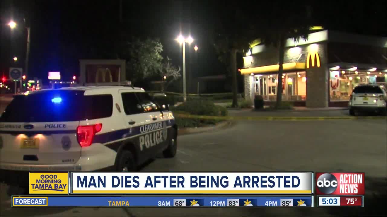 Man becomes unresponsive, dies after acting erratic at Clearwater McDonald's, police say