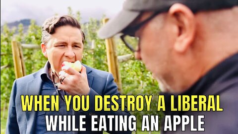 Conservative COMPLETELY DESTROYS Liberal Journalist, while Casually Eating an Apple 😂 🍎