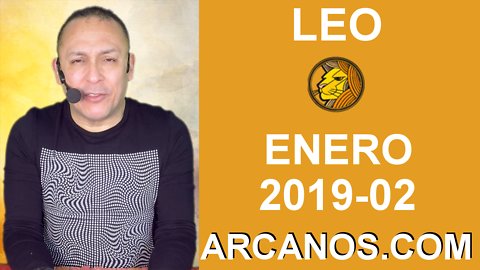 HOROSCOPO LEO-Semana 2019-02-Del 6 al 12 de enero de 2019-ARCANOS.COM