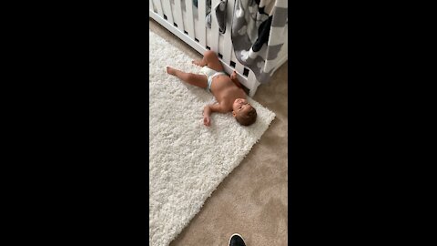 Toddler Fakes a Slip and Fall