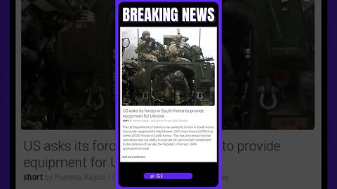 The US asks its forces in South Korea to provide equipment for Ukraine