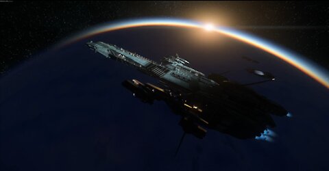 Star Citizen Alpha 3.13.1: LUG Invictus Launch Close up With the Bengal Carrier
