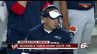 Josh McDaniels changes his mind, will not take job as Colts head coach