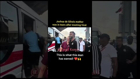 Virat kohli को मिलने के बाद joshua se silva के माँ के आँख में आशु #news #newsheadlines #shorts