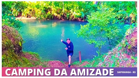 CAMPING DA AMIZADE NA CIDADE DE SAPIRANGA RS | Praia, camping de futebol, bocha, quiosque, pracinha