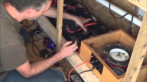 Tiny House Solar Power And Desulfating Batteries With Bedini Motor