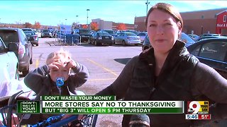 More stores say no to Thanksgiving