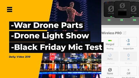 E- Cigarette Drone Parts, Shenzhen Drone Show, Black Friday Shopping Rode Wireless Pro Sound Test