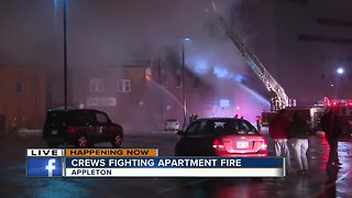 Appleton apartment fire on Appleton Street