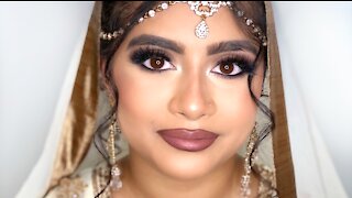 NIKKAH BRIDAL INSPIRED MAKEUP TUTORIAL | Creating asian bridal looks | ShahenaMUA