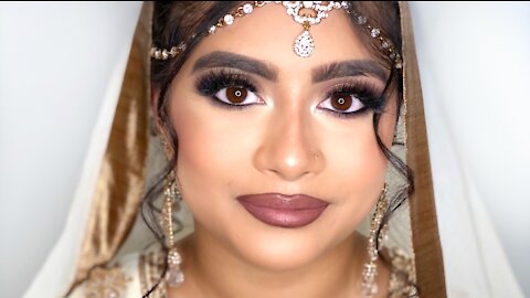 NIKKAH BRIDAL INSPIRED MAKEUP TUTORIAL | Creating asian bridal looks | ShahenaMUA
