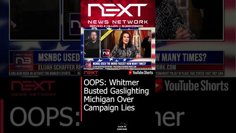 Whitmer Busted Gaslighting Michigan Over Campaign Lies #shorts