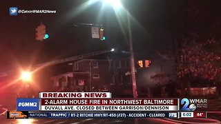 Crews respond to Northwest Baltimore house fire