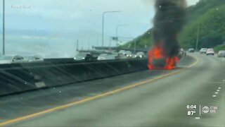 Father details terrifying moment rented Kia caught fire during Hawaii vacation with wife, son inside