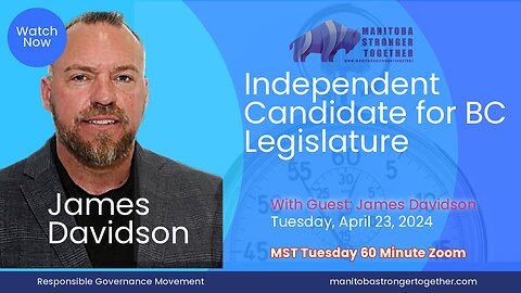 Tuesday April 23, 2024, James Davidson, Stand United & Independent Candidate