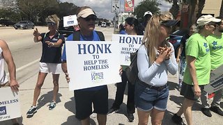 Group marches 15 miles across South Florida to raise awareness about homelessness
