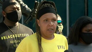 Full news conference: Organizers of Saturday's Elijah McClain protest speak after a Jeep drove into the crowd while protesters blocked I-225