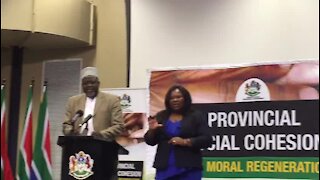 #WATCH: Social Cohesion and Moral Regeneration Council launch in Durban (diw)