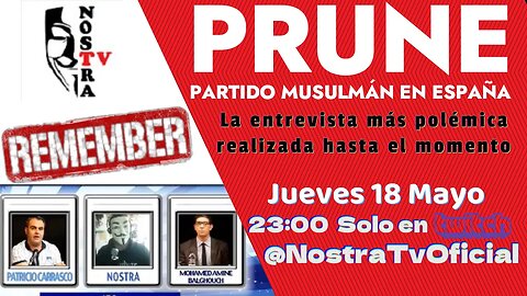 🔴 Debate con el Partido Musulmán en España #PRUNE