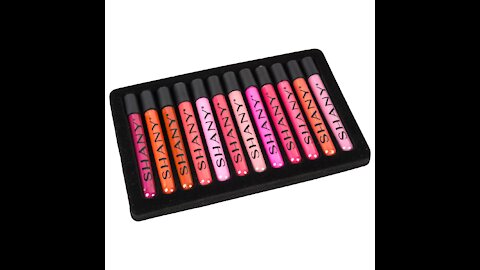 Lip Gloss Set with Aloe Vera and Vitamin E 12 Piece