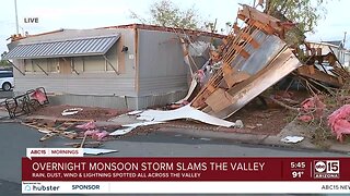 Mesa homes severely damaged during monsoon storm