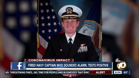 Reassigned Navy captain tests positive for COVID-19